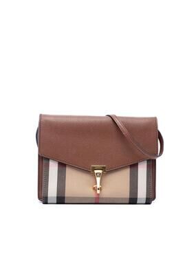 Burberry Small Leather And House Check #291196B48B